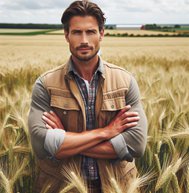 Male Farmer in Field